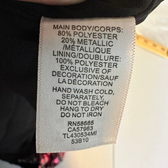 Leith NWT Women's Magenta Pink Sequin Mini Slip Party Dress Size M Cocktail - Picture 9 of 10